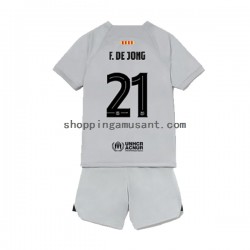 Maillot de Foot FC Barcelone Frenkie de Jong 21 Enfant Neutre 2022-2023 Manche Courte