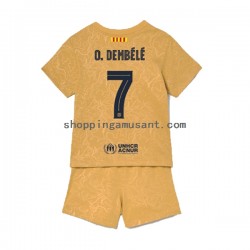 Maillot de Foot FC Barcelone Ousmane Dembele 7 Enfant Extérieur 2022-2023 Manche Courte