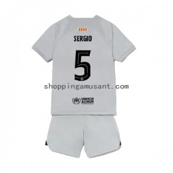 Maillot de Foot FC Barcelone Sergio Busquets 5 Enfant Neutre 2022-2023 Manche Courte