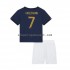 Maillot de Foot France Griezmann 7 Enfant Domicile Coupe du Monde 2022 Manche Courte