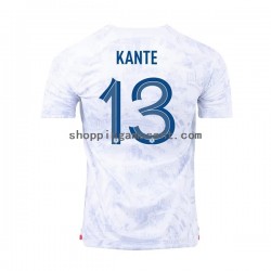 Maillot de Foot France Kante 13 Homme Extérieur Coupe du Monde 2022 Manche Courte