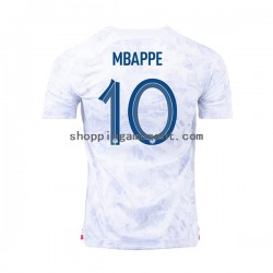 Maillot de Foot France Mbappé 10 Homme Extérieur Coupe du Monde 2022 Manche Courte
