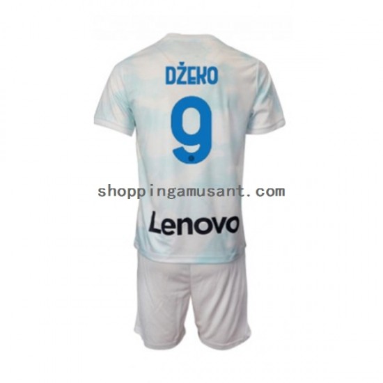 Maillot de Foot Inter Milan Edin Dzeko 9 Enfant Extérieur 2022-2023 Manche Courte