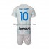 Maillot de Foot Inter Milan Lautaro Martinez 10 Enfant Extérieur 2022-2023 Manche Courte