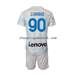 Maillot de Foot Inter Milan Romelu Lukaku 90 Enfant Extérieur 2022-2023 Manche Courte