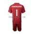 Maillot de Foot Italie Donnarumma 1 Gardien Enfant Extérieur 2022-2023 Manche Courte