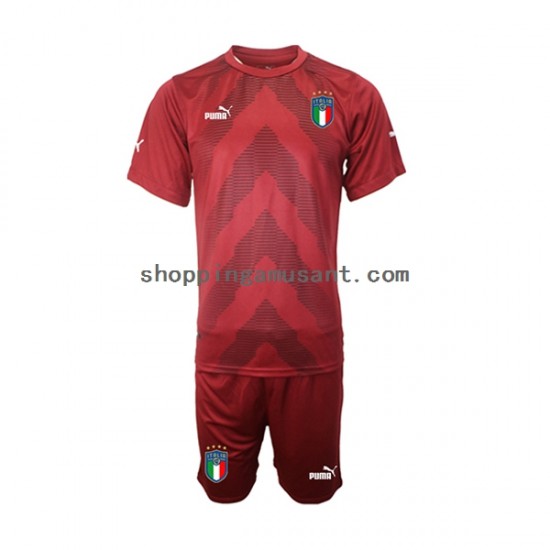 Maillot de Foot Italie Gardien Enfant Extérieur 2022-2023 Manche Courte