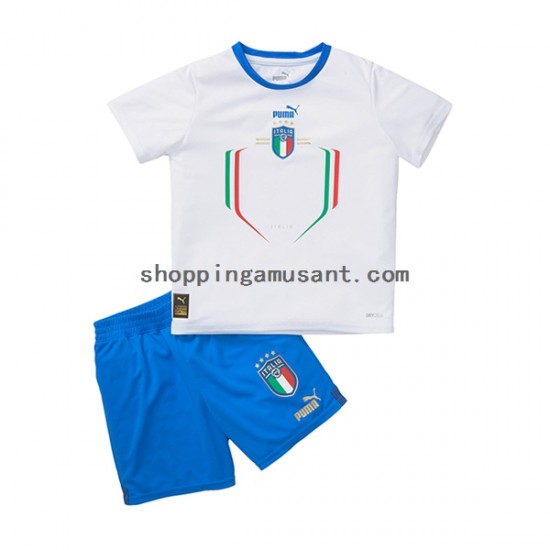 Maillot de Foot Italie Enfant Extérieur 2022-2023 Manche Courte