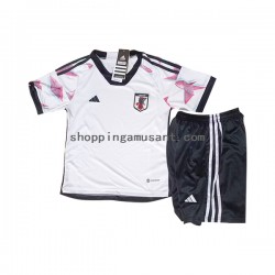 Maillot de Foot Japon Enfant Extérieur Coupe du Monde 2022 Manche Courte