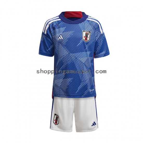 Maillot de Foot Japon Enfant Domicile Coupe du Monde 2022 Manche Courte