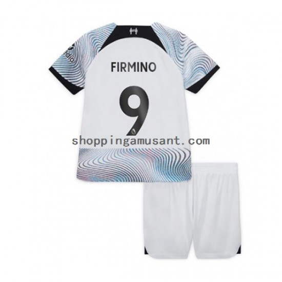 Maillot de Foot Liverpool Roberto Firmino 9 Enfant Extérieur 2022-2023 Manche Courte