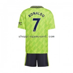 Maillot de Foot Manchester United Cristiano Ronaldo 7 Enfant Neutre 2022-2023 Manche Courte