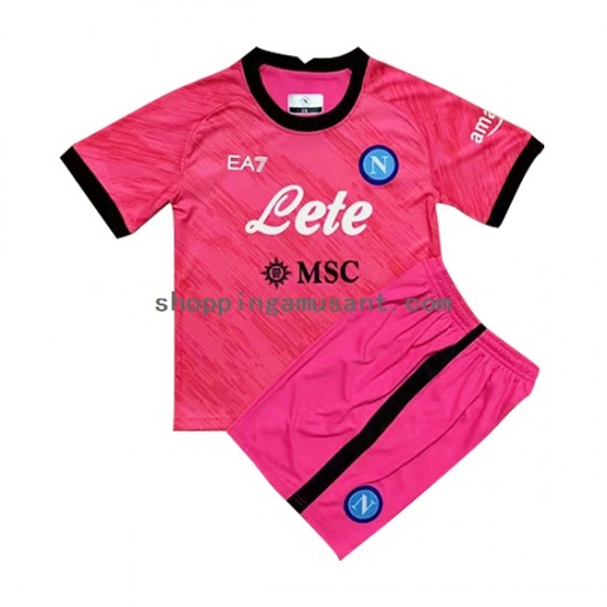 Maillot de Foot Naples Gardien Enfant Domicile 2022-2023 Manche Courte