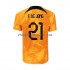 Maillot de Foot Pays-Bas Frenkie de Jong 21 Homme Domicile Coupe du Monde 2022 Manche Courte