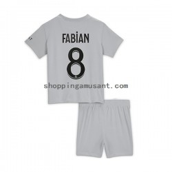 Maillot de Foot Paris Saint-Germain Fabian 8 Enfant Extérieur 2022-2023 Manche Courte