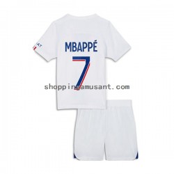 Maillot de Foot Paris Saint-Germain Mbappé 7 Enfant Neutre 2022-2023 Manche Courte