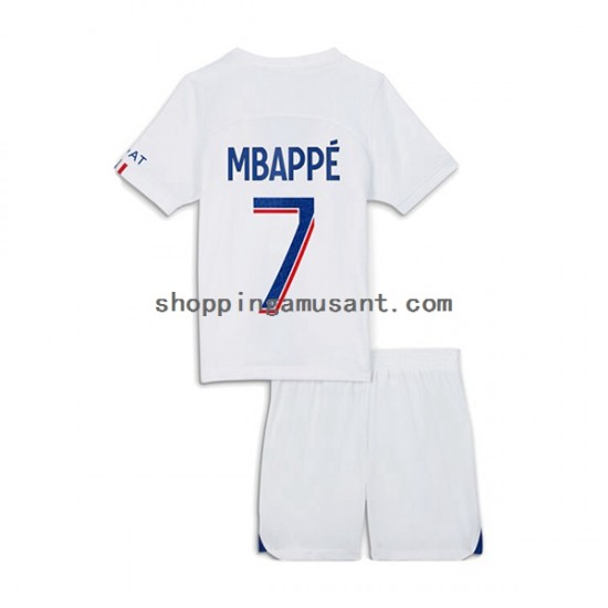Maillot de Foot Paris Saint-Germain Mbappé 7 Enfant Neutre 2022-2023 Manche Courte