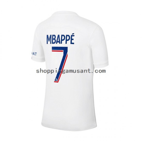 Maillot de Foot Paris Saint-Germain Mbappé 7 Homme Neutre 2022-2023 Manche Courte