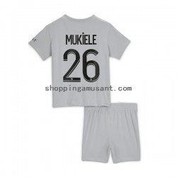 Maillot de Foot Paris Saint-Germain Mukiele 26 Enfant Extérieur 2022-2023 Manche Courte