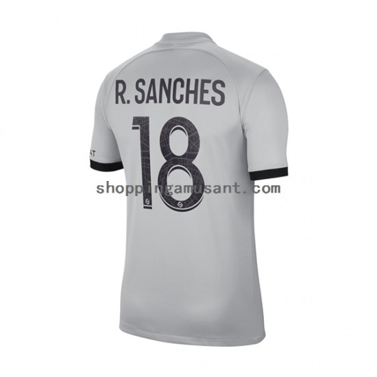 Maillot de Foot Paris Saint-Germain R.Sanches 18 Homme Extérieur 2022-2023 Manche Courte