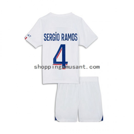 Maillot de Foot Paris Saint-Germain Sergio Ramos 4 Enfant Neutre 2022-2023 Manche Courte
