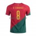 Maillot de Foot Portugal B.Fernandes 8 Homme Domicile Coupe du Monde 2022 Manche Courte