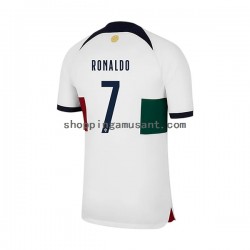 Maillot de Foot Portugal Ronaldo 7 Homme Extérieur Coupe du Monde 2022 Manche Courte