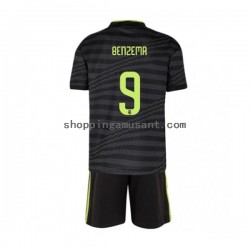 Maillot de Foot Real Madrid Benzema 9 Enfant Neutre 2022-2023 Manche Courte