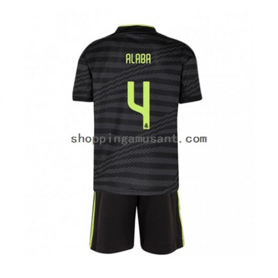 Maillot de Foot Real Madrid David Alaba 4 Enfant Neutre 2022-2023 Manche Courte