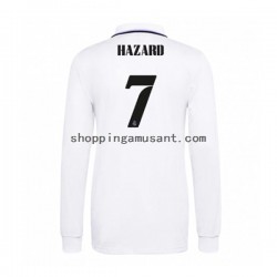 Maillot de Foot Real Madrid Eden Hazard 7 Homme Domicile 2022-2023 Manche Longue