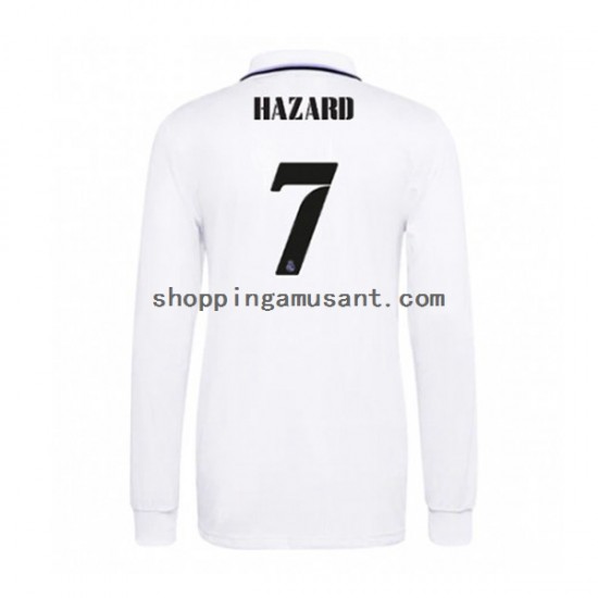 Maillot de Foot Real Madrid Eden Hazard 7 Homme Domicile 2022-2023 Manche Longue