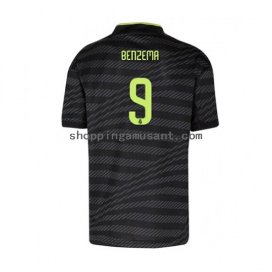 Maillot de Foot Real Madrid Karim Benzema 9 Homme Neutre 2022-2023 Manche Courte