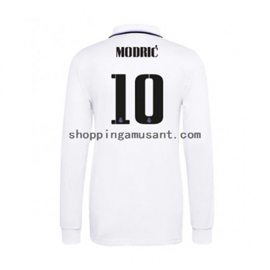 Maillot de Foot Real Madrid Modrić 10 Homme Domicile 2022-2023 Manche Longue