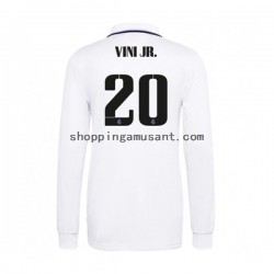 Maillot de Foot Real Madrid Vinicius Junior 20 Homme Domicile 2022-2023 Manche Longue
