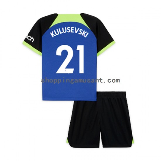 Maillot de Foot Tottenham Hotspur Dejan Kulusevski 21 Enfant Extérieur 2022-2023 Manche Courte