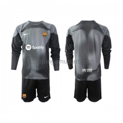 Maillot de Foot FC Barcelone Gardien Enfant Extérieur 2022-2023 Manche Longue