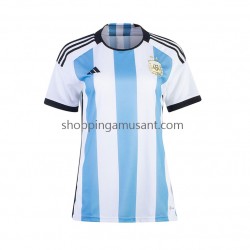 Maillot de Foot Argentine Féminine Domicile Coupe du Monde 2022 Manche Courte