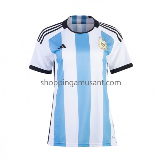 Maillot de Foot Argentine Féminine Domicile Coupe du Monde 2022 Manche Courte
