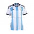 Maillot de Foot Argentine Féminine Domicile Coupe du Monde 2022 Manche Courte