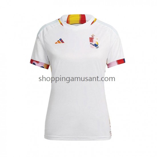 Maillot de Foot Belgique Féminine Extérieur Coupe du Monde 2022 Manche Courte
