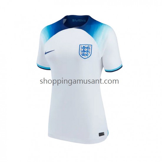 Maillot de Foot Angleterre Féminine Domicile Coupe du Monde 2022 Manche Courte