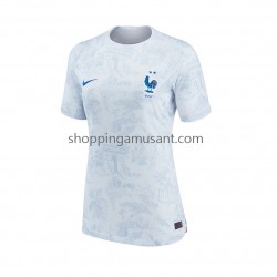Maillot de Foot France Féminine Extérieur Coupe du Monde 2022 Manche Courte