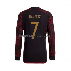 Maillot de Foot Allemagne Havertz 7 Homme Extérieur Coupe du Monde 2022 Manche Longue