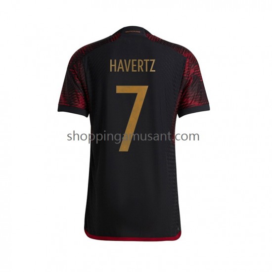 Maillot de Foot Allemagne Havertz 7 Homme Extérieur Coupe du Monde 2022 Manche Courte