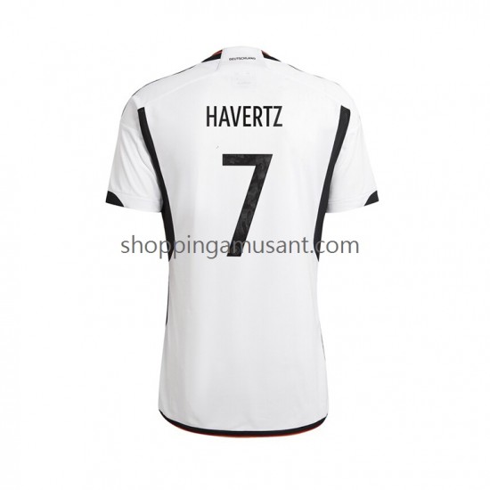 Maillot de Foot Allemagne Havertz 7 Homme Domicile Coupe du Monde 2022 Manche Courte