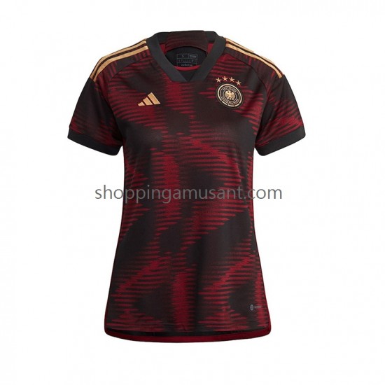 Maillot de Foot Allemagne Féminine Extérieur Coupe du Monde 2022 Manche Courte