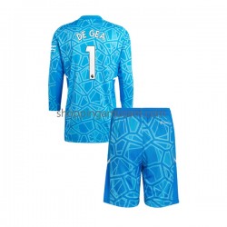 Maillot de Foot Manchester United DE GEA 1 Gardien Enfant Domicile 2022-2023 Manche Longue