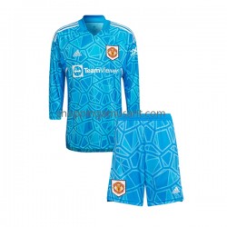 Maillot de Foot Manchester United Gardien Enfant Domicile 2022-2023 Manche Longue