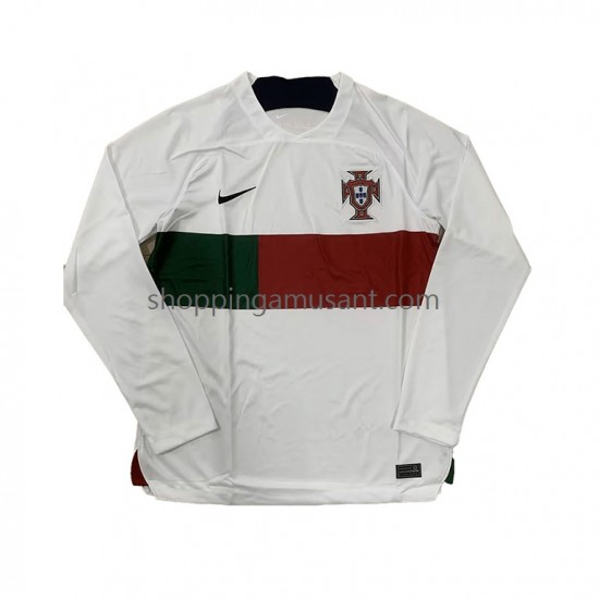 Maillot de Foot Portugal Homme Extérieur Coupe du Monde 2022 Manche Longue