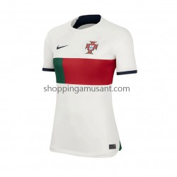Maillot de Foot Portugal Féminine Extérieur Coupe du Monde 2022 Manche Courte